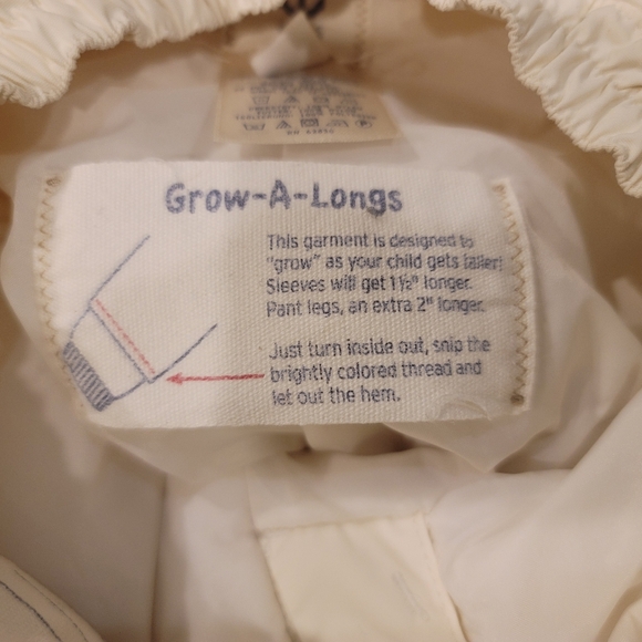 Land's End Kids - White - Winter Pants - Size 6X - Grow-A-Longs - Picture 4 of 4